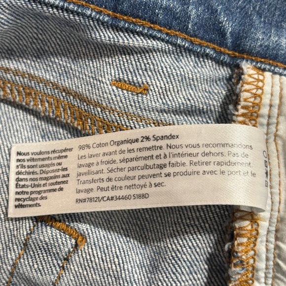 EILEEN FISHER Sz 10 Jeans Mid-Wash Boyfriend Tapered Leg Cut High Waist - Picture 8 of 8